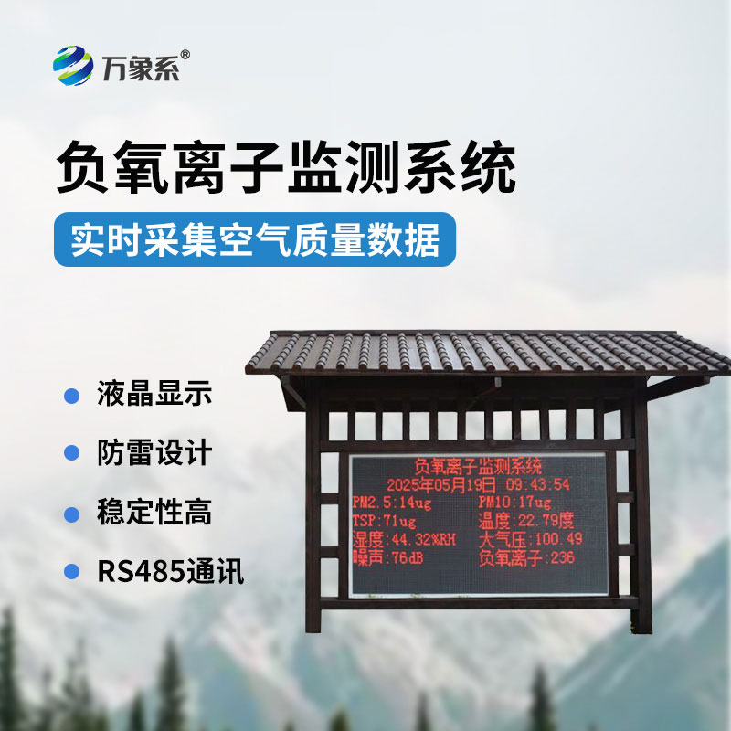 實(shí)時捕捉空氣指數(shù)負(fù)氧離子監(jiān)測站讓好空氣看得見